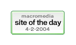 macromedia site of the day 4-2-2004